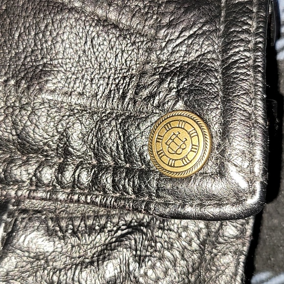 Vintage. 90s. Patchwork leather. Napoline Leather Outfitters. Bomber Jacket.  XL - Picture 11 of 16